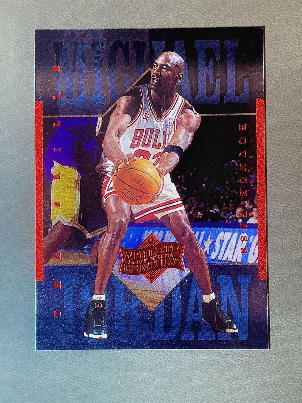 1999 Upper Deck Athlete of the Century #25 Michael Jordan with Kobe Bryant Bulls